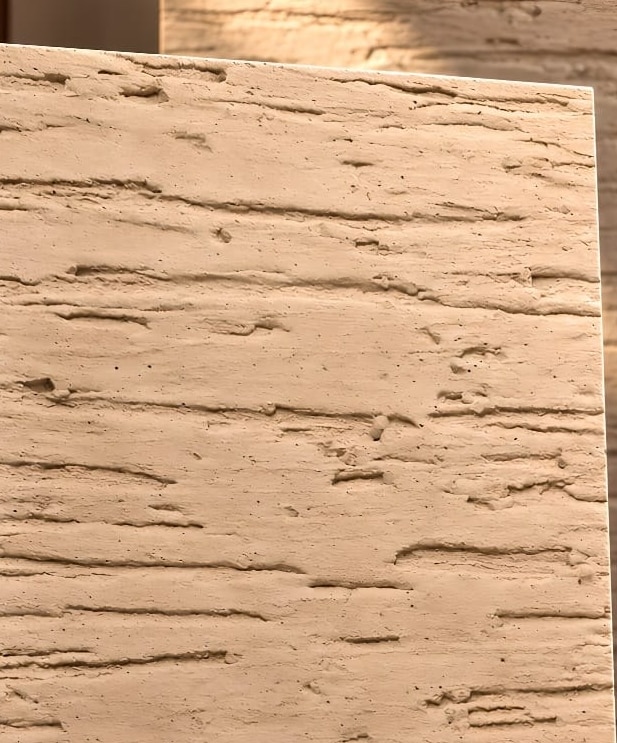 Layered Travertine texture close-up